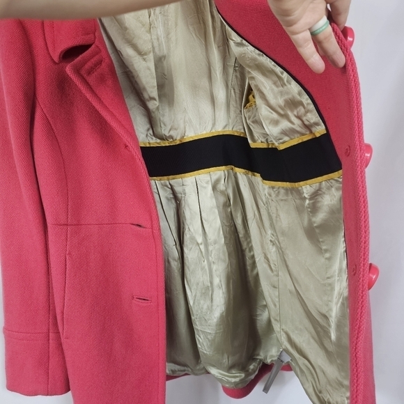 J. Crew Coral Pea Coat - Picture 7 of 11